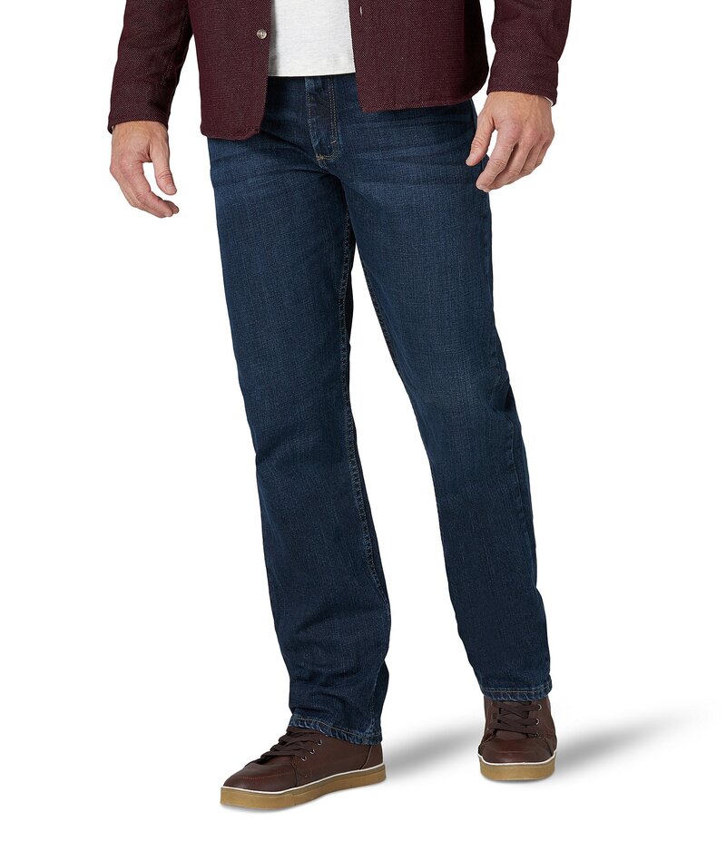 ラングラー メンズ ボトムス デニムパンツ リラックスフィット ストレート デニム ジーンズ WranglerR Relaxed Fit Straight Leg Denim Jeans Blackened Indigo インディゴ
