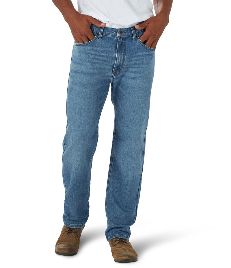 ラングラー メンズ ボトムス デニムパンツ レギュラーフィット ストレート デニム ジーンズ WranglerR Regular Fit Straight Leg Stretch Denim Jeans Naval デニム