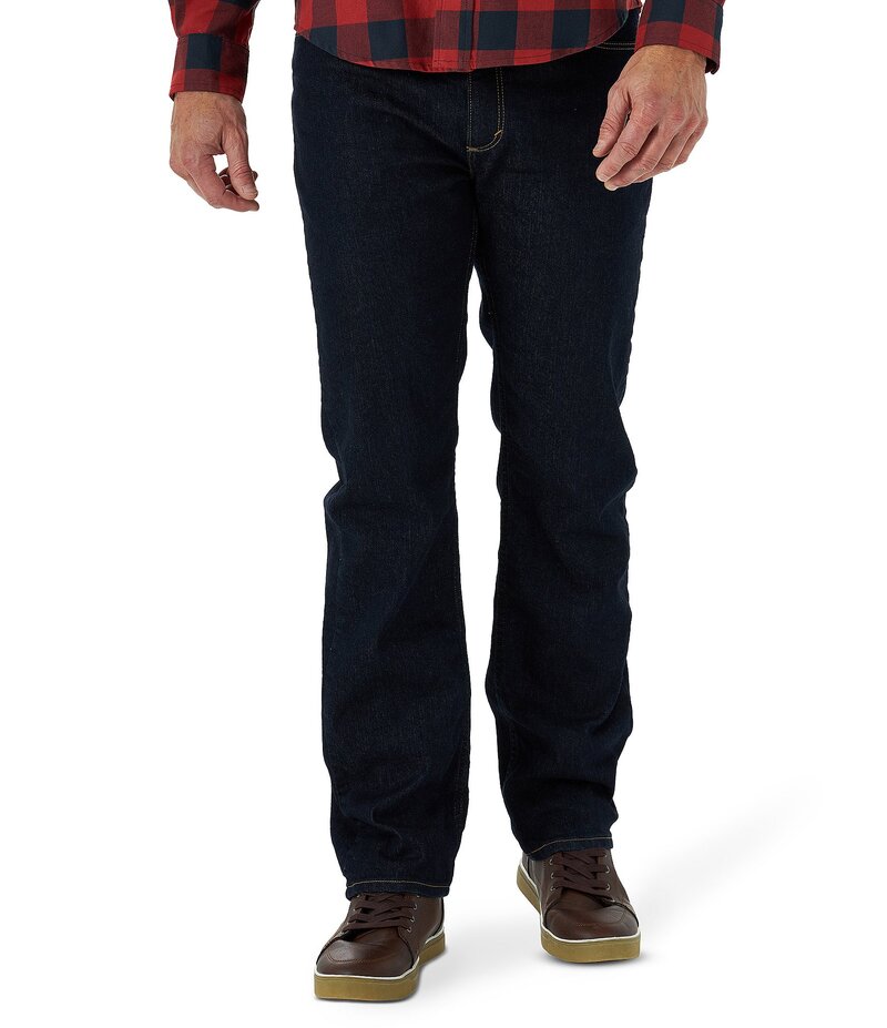 ラングラー メンズ ボトムス デニムパンツ レギュラーフィット ストレート デニム ジーンズ WranglerR Regular Fit Straight Leg Stretch Denim Jeans Rinse デニム