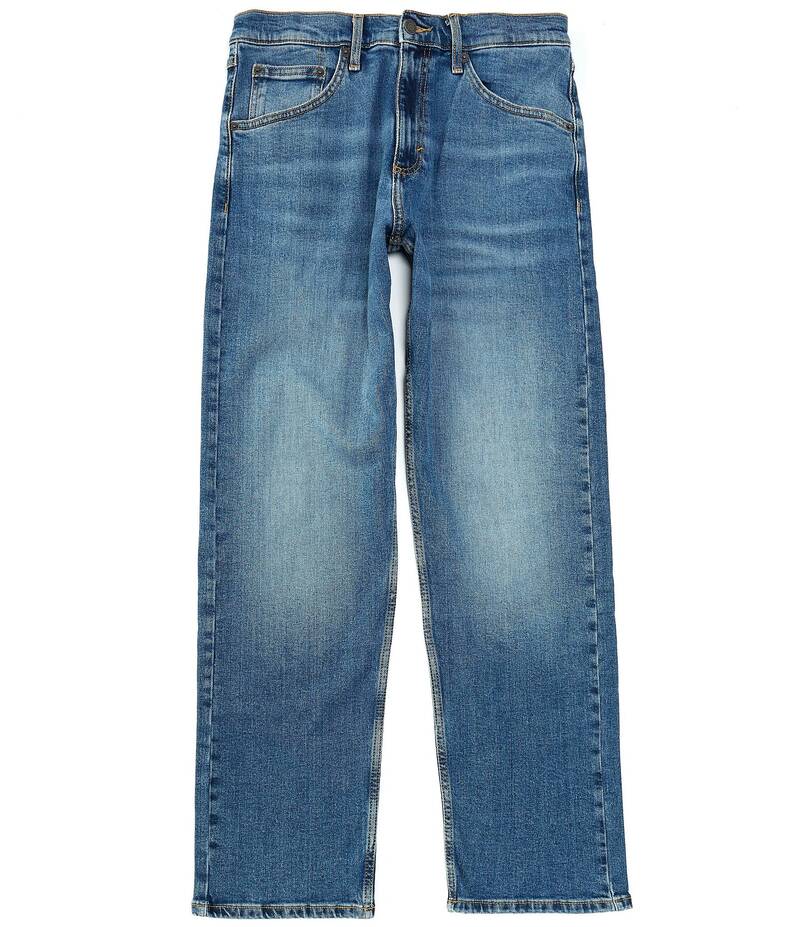 ラングラー メンズ ボトムス デニムパンツ リラックスフィット ストレート ジーンズ WranglerR Relaxed Fit Straight Leg Flex Jeans Mid Denim デニム
