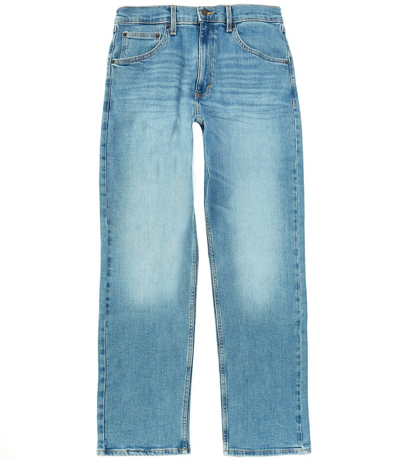 ラングラー メンズ ボトムス デニムパンツ レギュラーフィット ストレート ジーンズ WranglerR Regular Fit Straight Leg Flex Jeans Light Wash