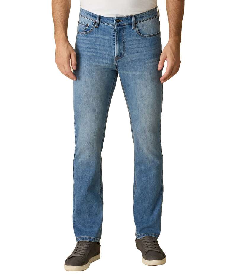 フラッグ アンド アンセム メンズ ボトムス デニムパンツ ストレート ジーンズ Flag and Anthem Fontana Straight Leg 5-Pocket Cooling Jeans Light Wash