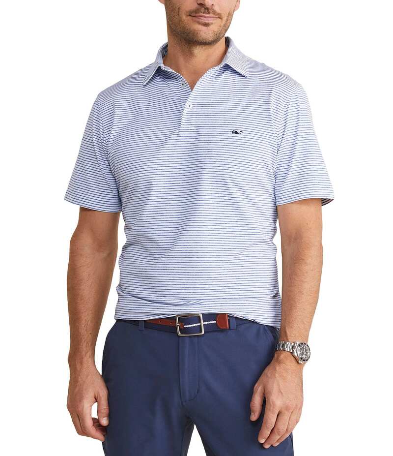 ヴァインヤードヴァインズ メンズ トップス シャツ ポロシャツ Vineyard Vines Bradley Stripe Sankaty Short Sleeve Polo Shirt Yacht Bue ストライプ 22,578円