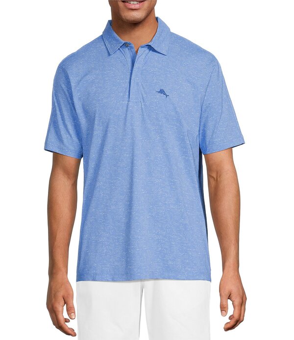 トッミーバハマ メンズ トップス プルオーバー Tommy Bahama Palm Duneshort Sleeve Polo Shirt Blue Lapis 青碧