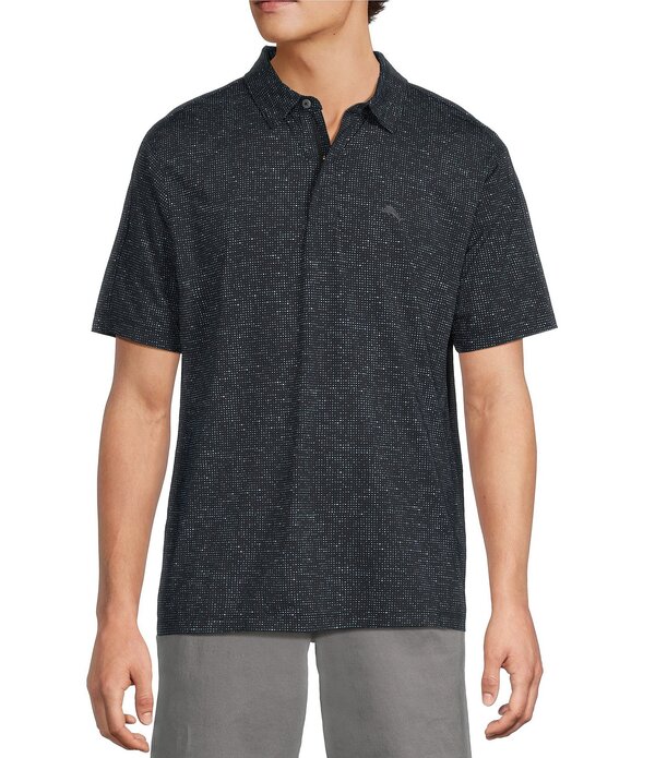 トッミーバハマ メンズ トップス プルオーバー Tommy Bahama Palm Duneshort Sleeve Polo Shirt Jet Black 黒いこと