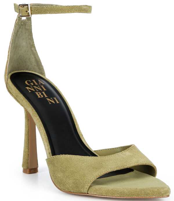 ジャンビニ レディース シューズ 踵 サンダル スエードクロス Gianni Bini Grady Suede Stiletto Dressandals Bossy Moss