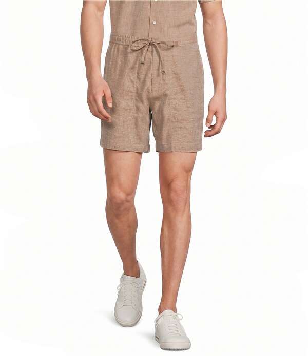 ムラノ メンズ ボトムス 二分の一ズボン下・さる股引き 遊撃手ズボン下 リネン Murano Linen Drawstring 5.5 Inseam Shorts Copper