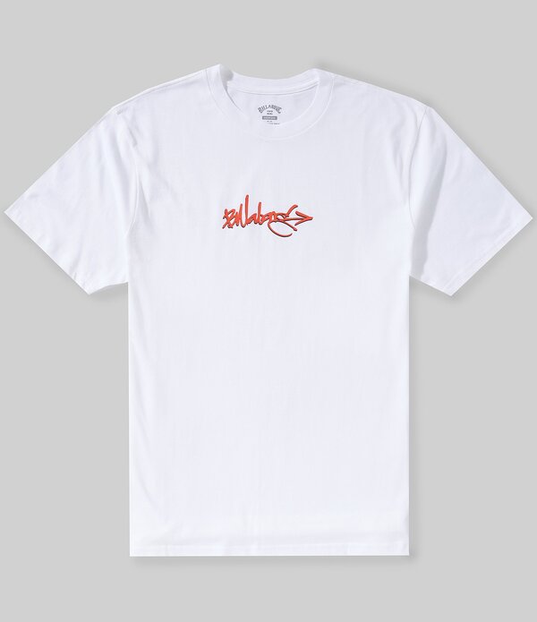 散らし広告ボン メンズ トップス プルオーバー ロゴタイプ Billabong Occys Point Logo Short Sleeve T-Shirt White 白いこと