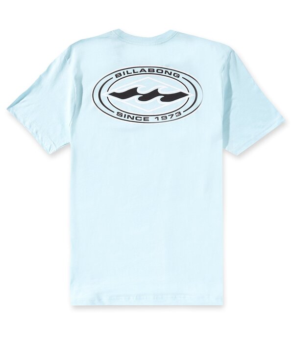 散らし広告ボン メンズ トップス プルオーバー Billabong Ripple Short Sleeve T-Shirt Coastal Blue 青色