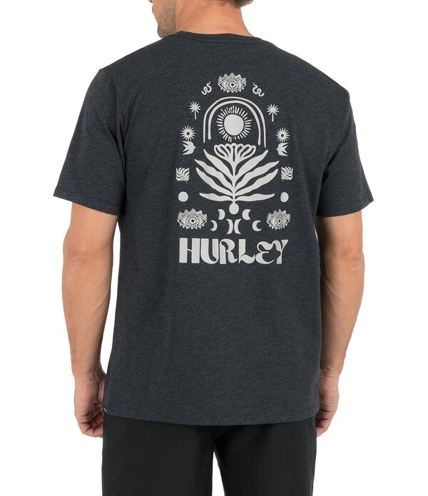 ハーレー メンズ トップス プルオーバー Hurley Mystique Short Sleeve Slub T-Shirt Black Heather 黒いこと