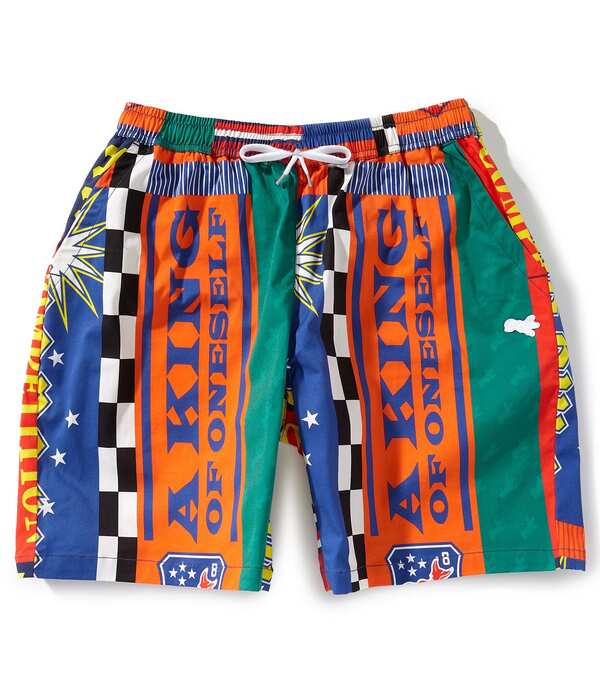 アクー メンズ ボトムス 二分の一ズボン下・さる股引き 遊撃手ズボン下 AKOO Games Adjustable Waist 8 Inseam Twill Shorts Multi マルチ色つや