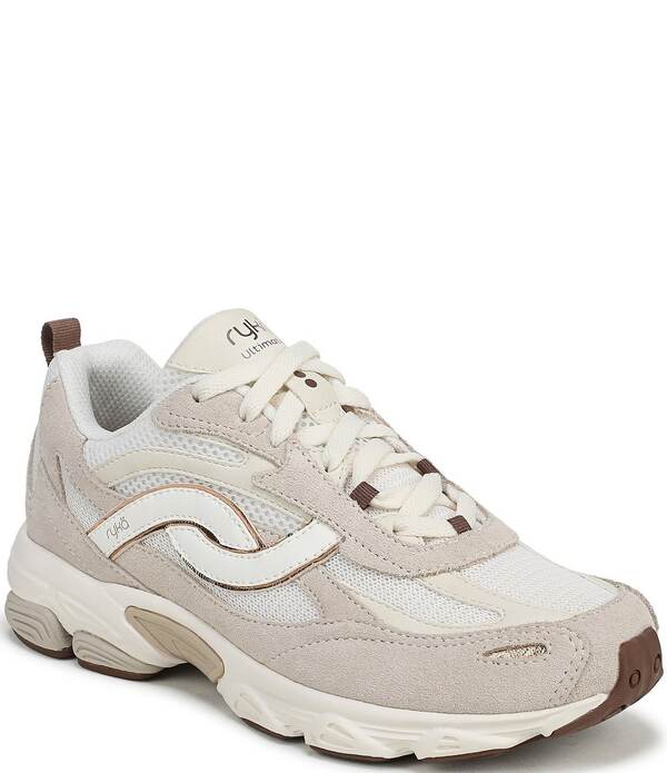 ライカ レディース シューズ スニーカー メッシュ スピード競技 Ryka Women\u0027s Ultimate X Mesh Lightweight Lace Up Sneakers Beach Beige ベージュ