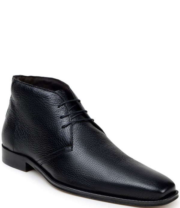 ベルヴェデール メンズ シューズ ブーツ・レインブーツ レース レザー Belvedere Men's Axel Deerskin Men's Axel Deerskin Leather Lace-Up Dress Boots Black ブラック|ReVida 店