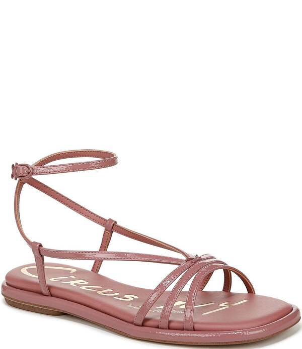 サムエデルマン レディース シューズ サンダル Circus NY by Sam Edelman Olana Patent Casual Flat Sandals Berry Blush ブラッシュ｜ReVida 店