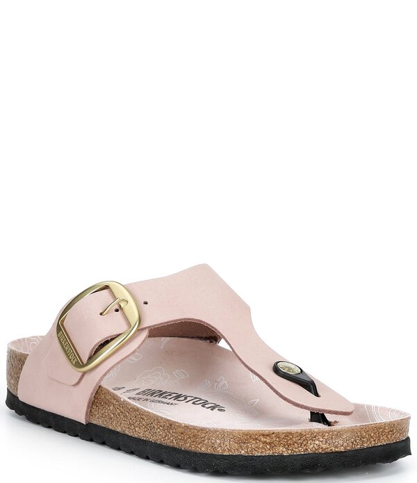 ビルケンシュトック レディース シューズ パンプス 刷り上げる サンダル Birkenstock Women\u0027s Gizeh Big Buckle Printed Footbed Thong Sandalsoft Pink サクラ色