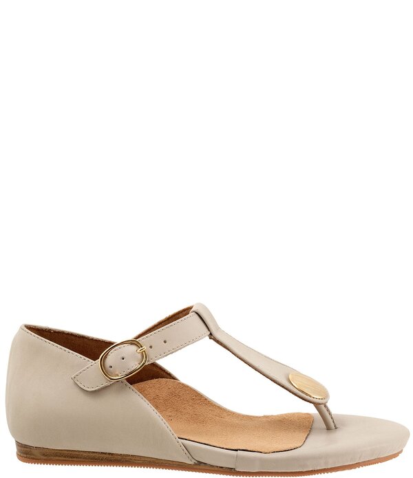 ホンブルグ帽ウォーク レディース シューズ パンプス サンダル なめし革 SoftWalk Charlotte Leather Thong Sandals Ivory 象牙色