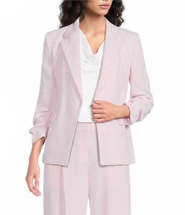 ヒューゴボス レディース アウター 厚地の外套 スポーツジャケット BOSS By Hugo Boss Jia Notch Lapel Bracelet Sleeve Blazer Light Pastel Pink サクラ色
