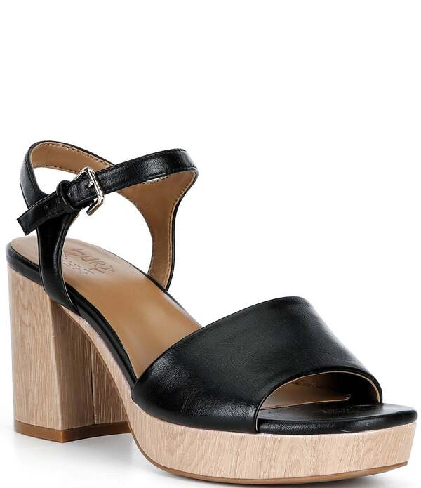 ナチュライザー レディース シューズ サンダル プラットホーム アンクル Naturalizer Lilly Ankle Straplatform Dressandals Black 黒いこと