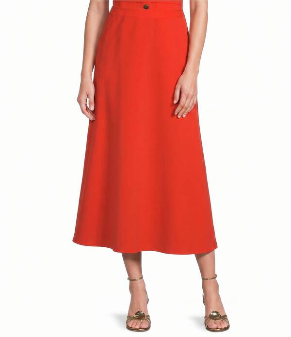 アントニオ メラーニ レディース ボトムスカート A ライン マキシ Antonio Melani Lou A-Line Maxi Skirt Strawberry|ReVida 店