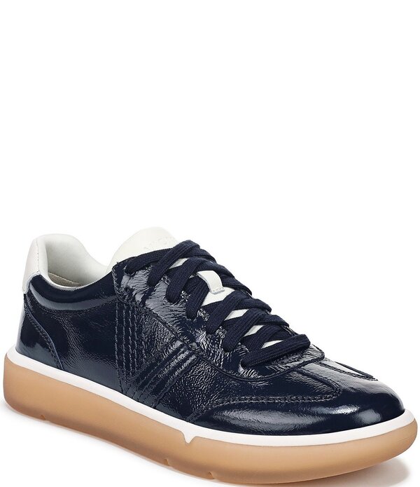 バイオニック レディース シューズ スニーカー スピード競技 なめし革 Vionicity Walk Patent Leather Lace Up Sneakers Navy Blazer 米国海軍