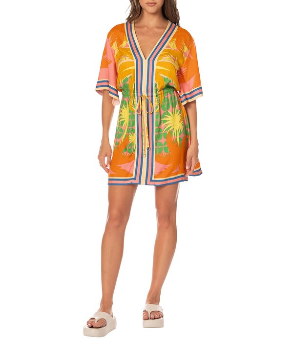 マージ レディース トップス ワンピース Maaji Solar Bliss Enjolia Kaftan Swim Cover-Up Open Yellow イエロー|ReVida 店