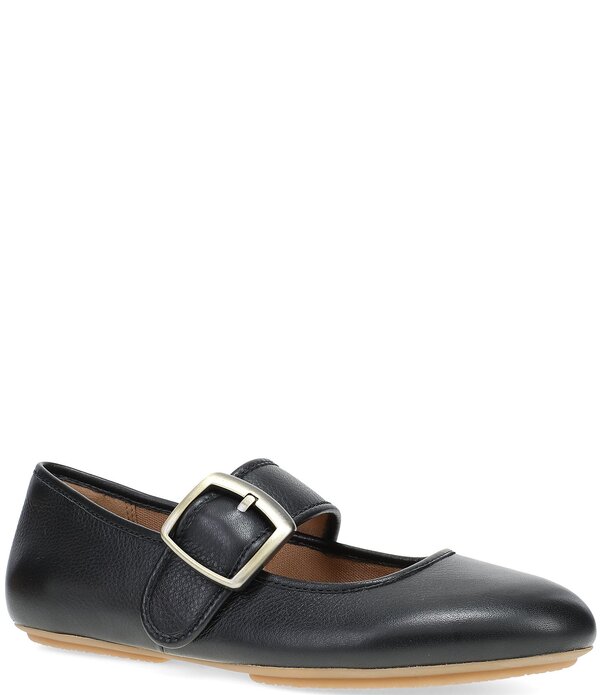 ダンスコ レディース シューズ パンプス なめし革 Dansko Matilda Leather Mary Jane Flats Black 黒いこと