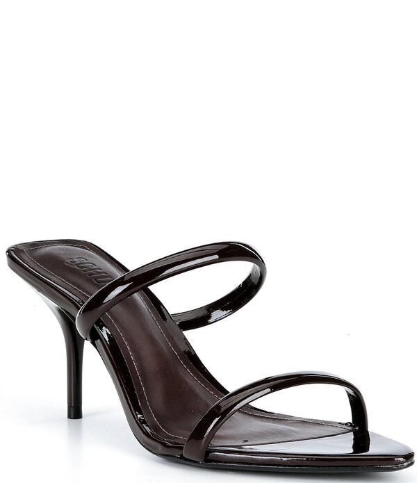 シュッツ レディース シューズ 踵 なめし革 Schutz Nylle Patent Leather Dresslides Maplewood
