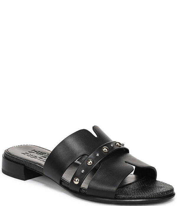 ナチュライザー レディース シューズ パンプス サンダル なめし革 Naturalizer Niche Leather and Stud Slide Sandals Black 黒いこと