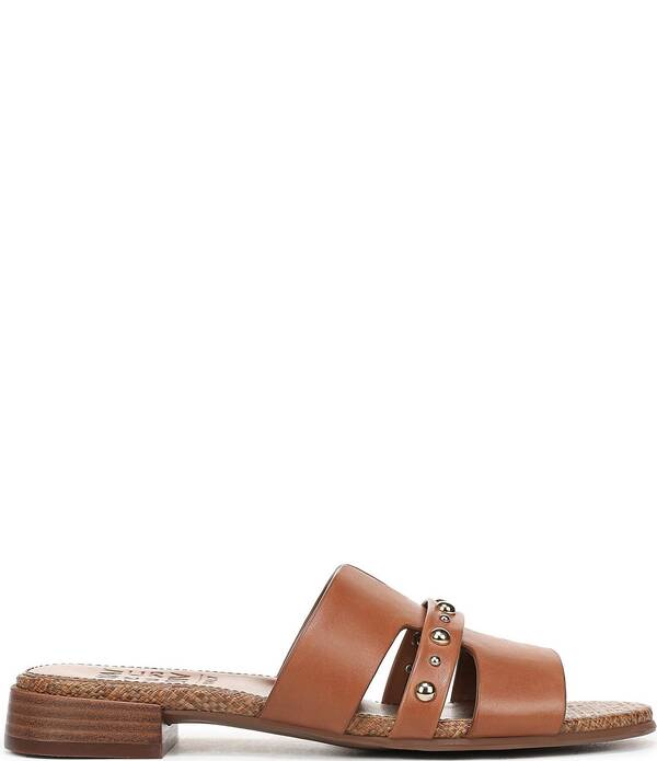 ナチュライザー レディース シューズ パンプス サンダル なめし革 Naturalizer Niche Leather and Stud Slide Sandals English Tea