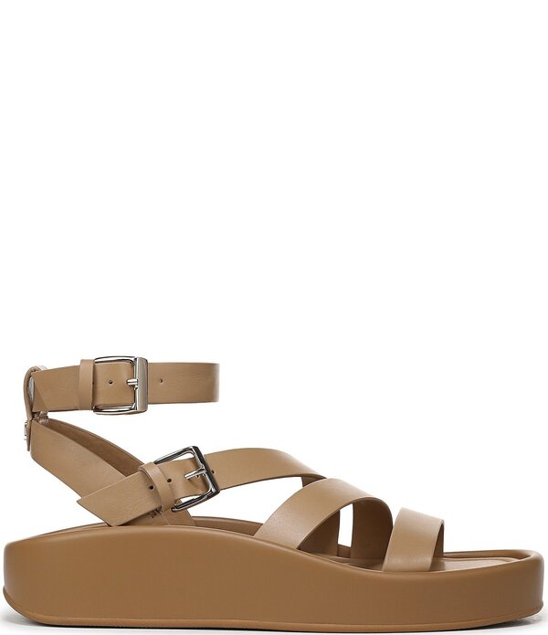 ナチュライザー レディース シューズ サンダル プラットホーム なめし革 Naturalizer So-Sweet Leather Strappy Platform Sandals Dune Dust