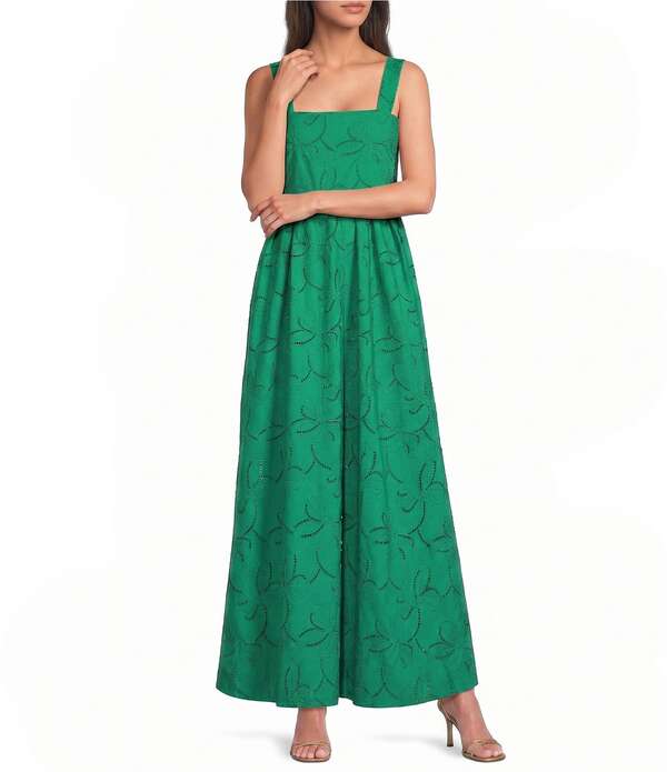 マレーラ レディース トップス 衣装 マキシ Marella Nido Emerald Eyelet Fit and Flare Maxi Dress Emerald エメラルド