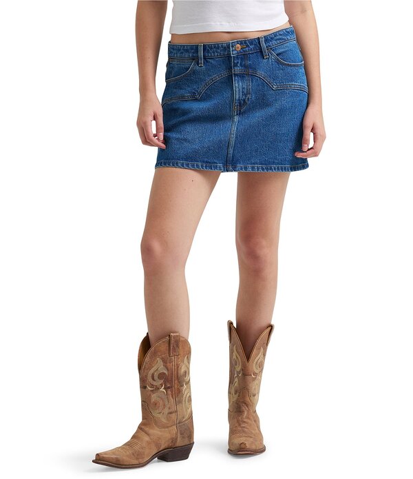 ラングラー レディース ボトムスカート ミニ デニム Wrangler Western Denimini Skirt Carolina デニム|ReVida 店