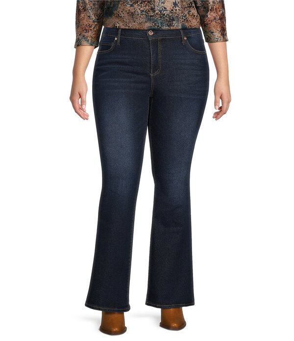 コード ブルー レディース ボトムス デニムパンツ プラスサイズ チェルシー ブーツ ジーンズ Code Bleu Plusize Chelsea Stretch Boot Cut Leg Denim Jeans Clover Wash デニム｜ReVida 店