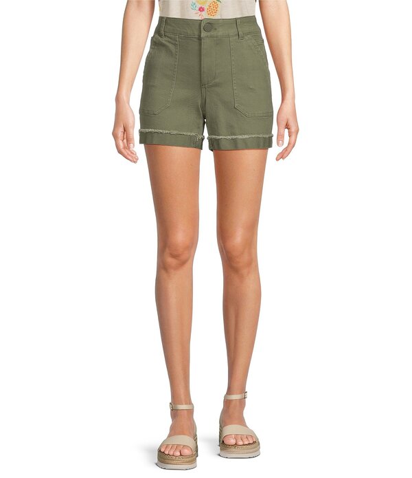 デモクラシー レディース ボトムス ハーフパンツ・ショーツ ショートパンツ Democracy Absolution High Rise Rolled Cuff Shorts Laurel Oak｜ReVida 店