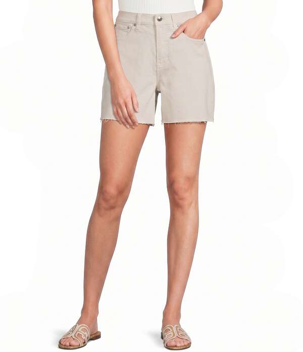 スパンク レディース ボトムス ハーフパンツ・ショーツ ショートパンツ SPANXshape Authentic 360 Raw Hem Jean Shorts Alabaster|ReVida 店