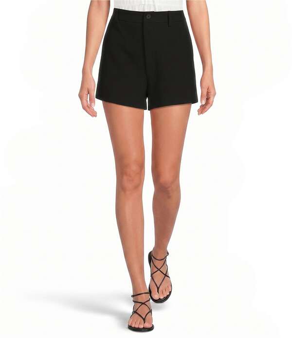 ルーシーパリ レディース ボトムス ハーフパンツ・ショーツ プチ ショートパンツ Lucy Paris Petite Size Maura High-Rise Shorts Black ブラック|ReVida 店