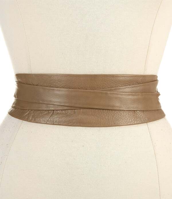 アダ レディース 佩び物 胴締め なめし革 ADA Classic Wrap Leather Belt Buttercream