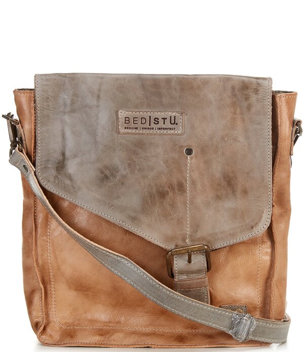 ベッドステュ レディース バッグ レザー Bed Stu Venice Beach Rustic Leather Buckled Crossbody Bag Oats Icicle Rustic｜ReVida 店 44,280円