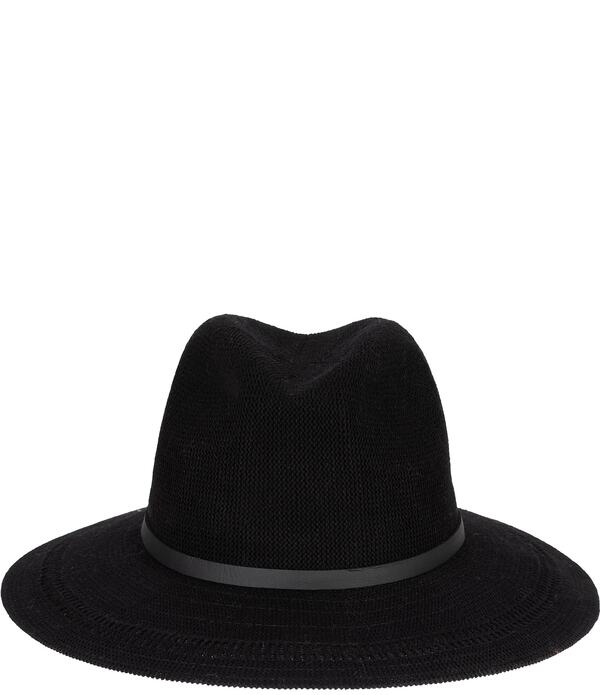 サンディエゴハット レディース 付属物 鳥打ち帽 San Diego Hat Company Parq Fedora Hat Black 黒いこと