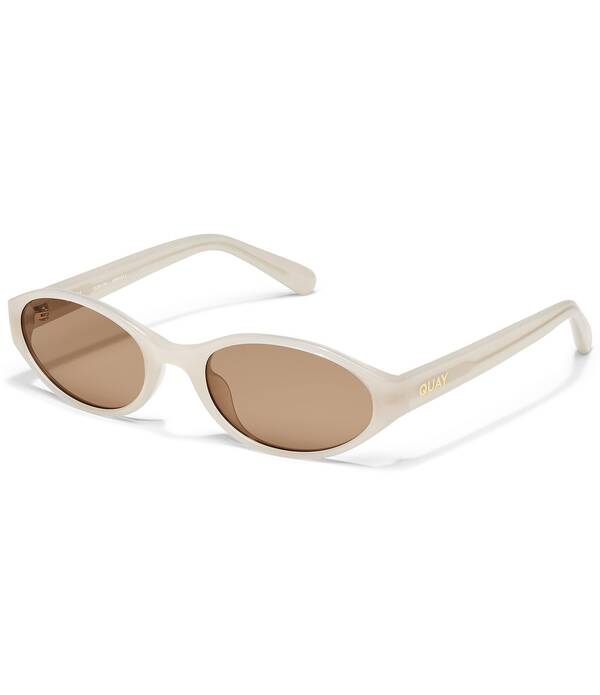 クエイ レディース 佩び物 サングラス・アイウェア QUAY Unisex Aura Points 35粍 Retround Sunglasses Bone/Tan タン