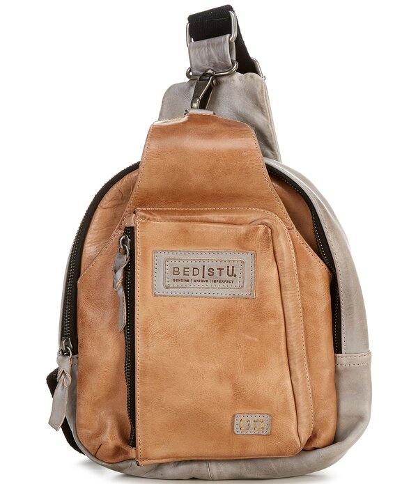 ベッドステュ レディース 御徒面子 うしろ側容器に並べる・背嚢 Bed Stu Beau Sling Backpack Oats Icicle Rustic