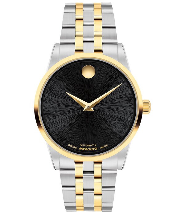 モバド レディース 添え物 ウオッチ ティーシャツ Movado Women\u0027s Museum Classic Automatic Stainlessteel Bracelet Watch Two Tone/Black 黒いこと
