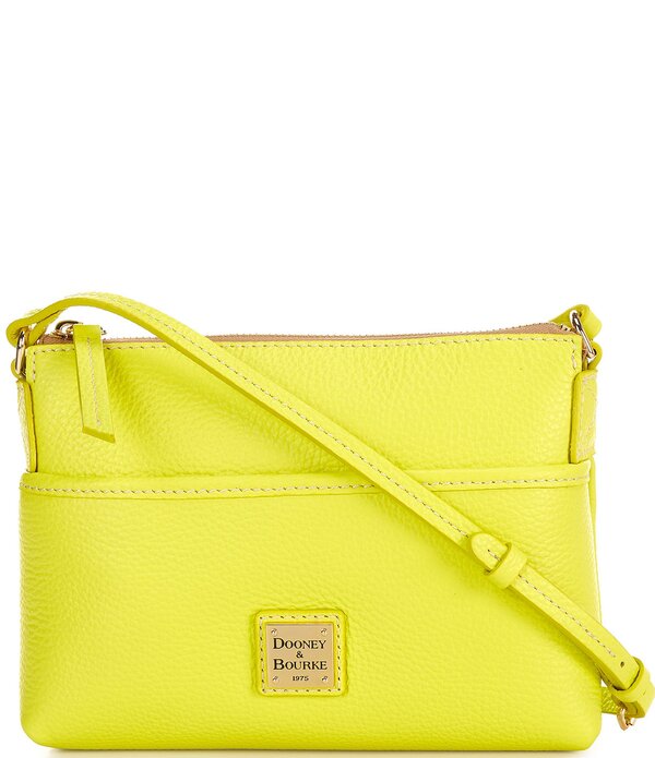 ドーネイアンドバーク レディース 御徒面子 なめし革 Dooney \u0026 Bourke Lucca Leather Ginger Crossbody Bag Neon Yellow 黄色