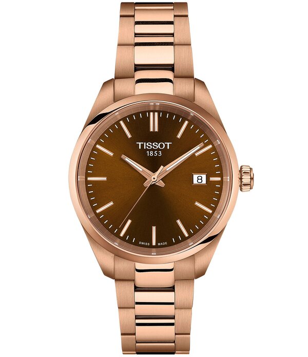 ティソット レディース 佩び物 ウォッチ プルオーバー Women\u0027s Tissot Pr 100 Quartz Analog Stainlessteel Bracelet Watch Rose Gold ゴールド