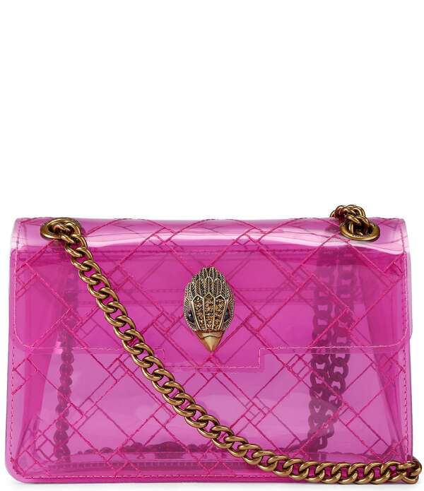 カートジェイガーロンドン レディース 御徒面子 ミニ Kurt Geiger London Vinyl Mini Kensington Convertible Crossbody Bag Bright Pink サクラ色