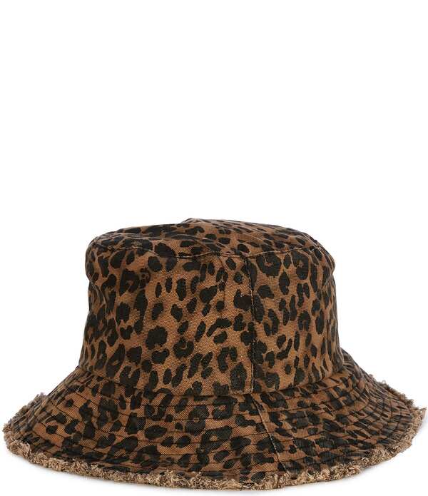 ナターシャ 付属物 レディース 鳥打ち帽 Natashaccessories Leopard Bucket Hat Leopard 毛の荒物