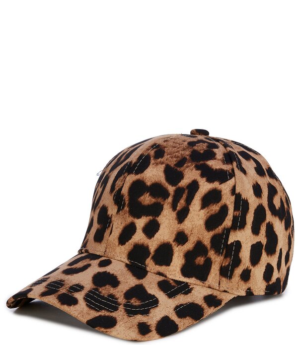 ナターシャ 佩び物 レディース かぶり笠 旗がしら Natashaccessories Leopard Baseball Cap Leopard 毛の荒物