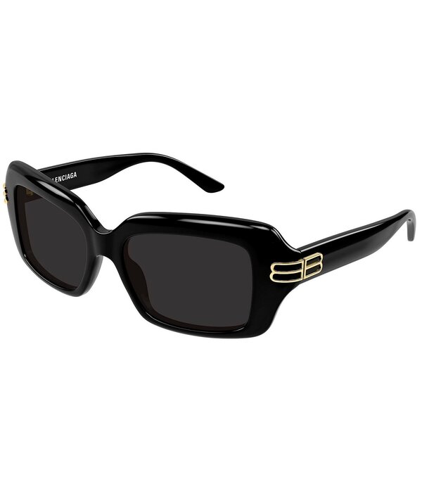 バレンシアガ レディース 付属物 サングラス・アイウェア Balenciaga Women\u0027s Casino 56粍 Rectangle Sunglasseshiny Solid Black 黒いこと
