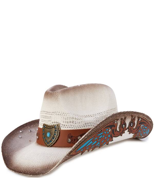 ナターシャ 付属物 レディース 鳥打ち帽 Natashaccessories Western Fade with Buckle Cowboy Hat Neutral