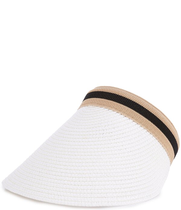 ナターシャ 付属物 レディース 鳥打ち帽 Natashaccessories Layered Visor Hat White 白いこと